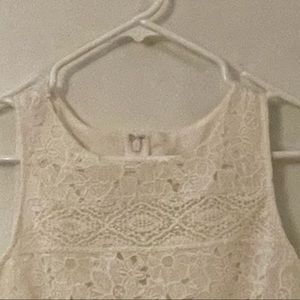 Loft dress eyelet lace like dress 6P